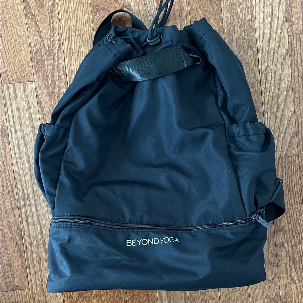 Beyond Yoga Black Drawstring Backpack